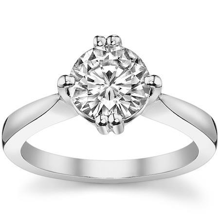 2,50 ct Krappenset Funkelnder Echt Diamant-Verlobungsring im Rundschliff