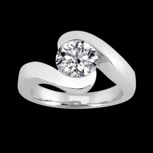 2,50 ct. Echt Aus der Erde Abgebauter Natürlicher Diamant Ehering Solitär Weißgold