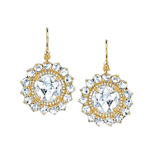 2,50 ct. Echt Diamant Ohrring Diamanten baumeln Paar Gelbgold