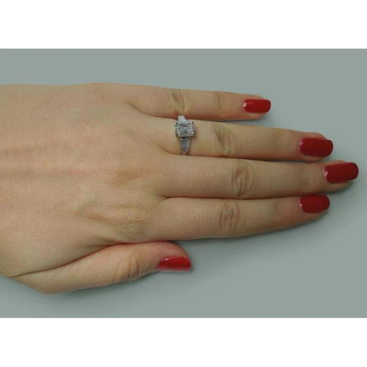 2,60 Ct Strahlender Echt Diamant Ring Schmuck Neu