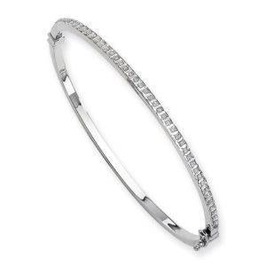 2.20 ct runder Echt Diamant-Armreif Weißgold 14K