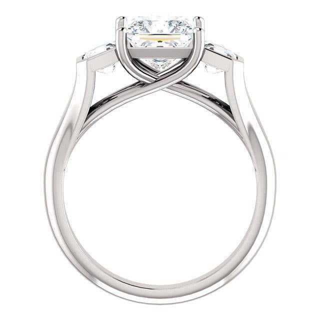 2.21 Karat Echt Diamant-Verlobungsring mit drei Steinen