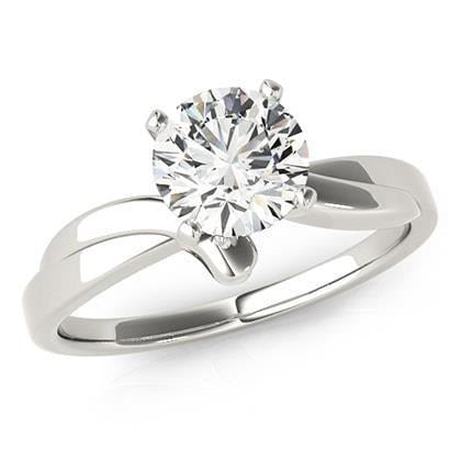 echter round diamant 2.50Karat ring Vorderansicht