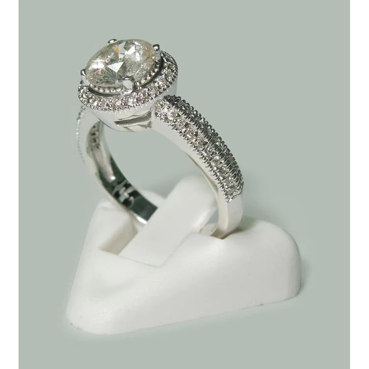 2.50 ct Natürlich Diamant Jubiläumsring Antik Stil Schmuck