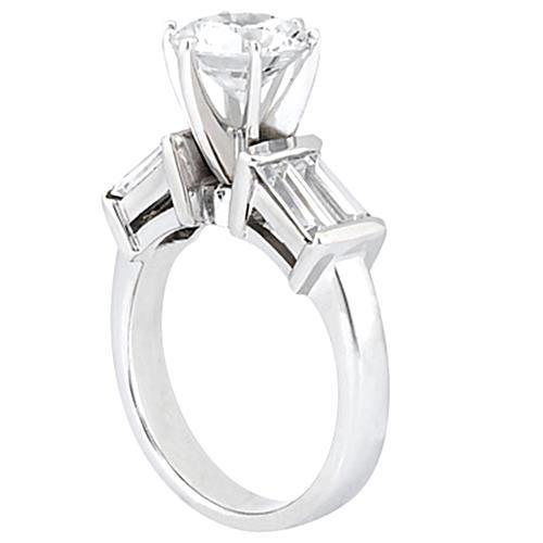2.51 Karat Echt Diamant-Verlobungsring Weißgold Schmuck