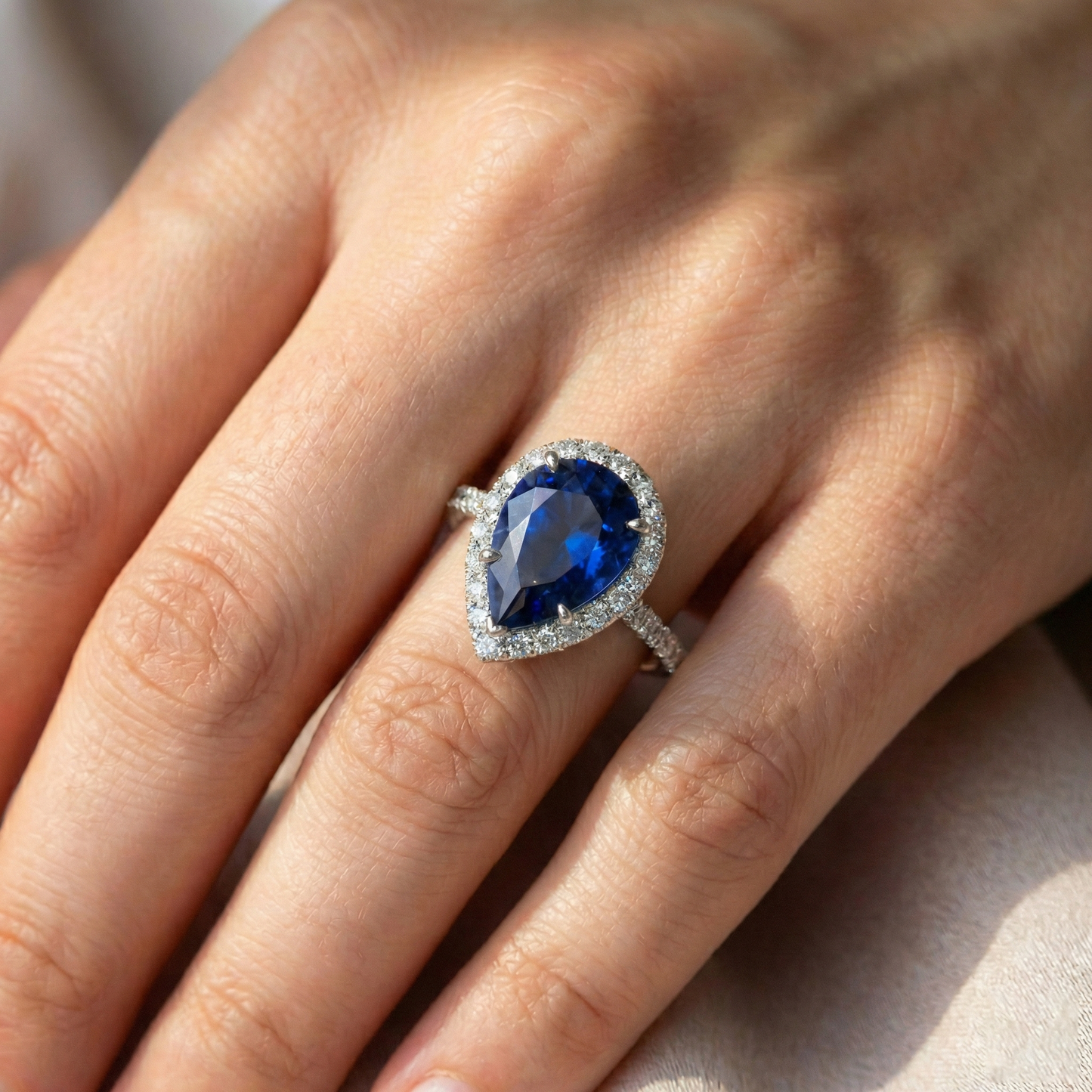 echter round diamant 2.88Karat ring mit Diamantbesatz