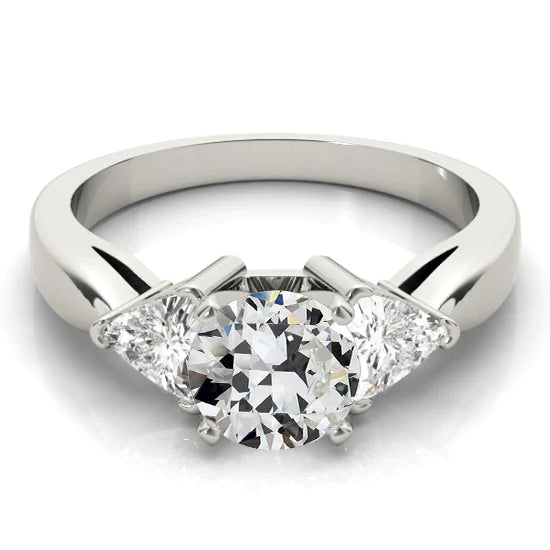 3 Billionen Steine & runder Altschliff Echt Diamantring 3 Karat Goldschmuck