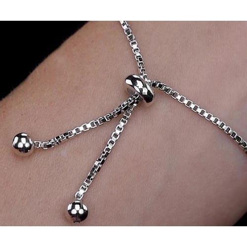 3 Karat Echt Diamant Tennisarmband Krappenset Weißgold 14K Schmuck