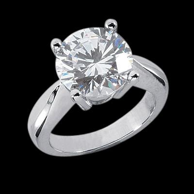 3-Karat-Echt-Diamantring mit dickem Schaft