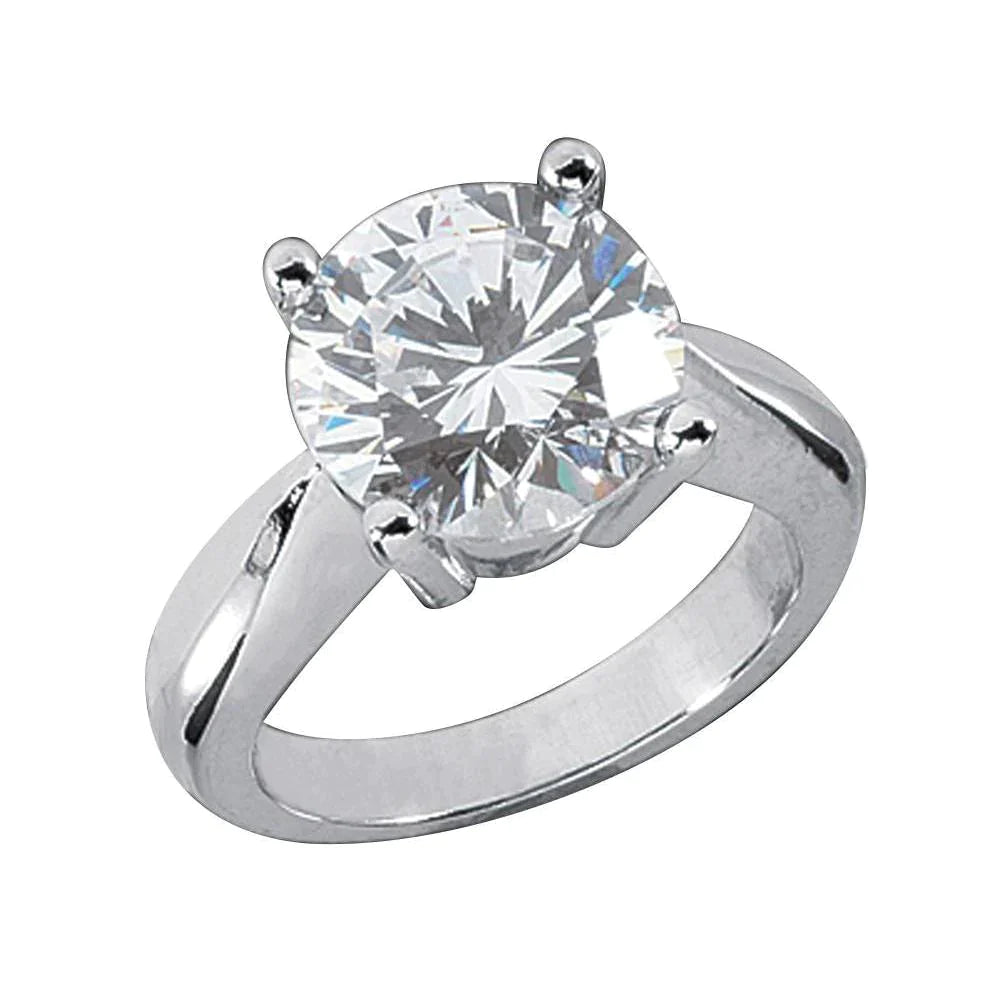 3-Karat-Echt-Diamantring mit dickem Schaft