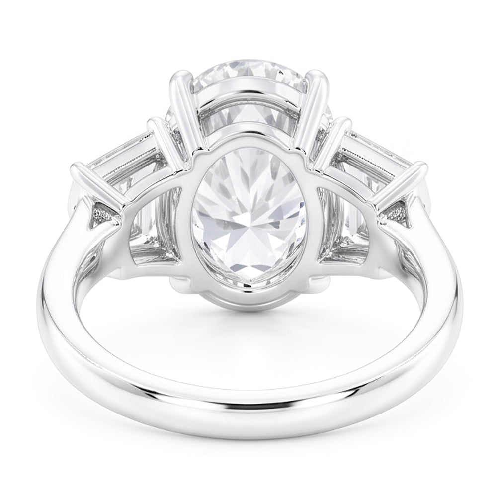 3 Stein Echt Aus der Erde Abgebauter Natürlicher Diamant Verlobungsring 8 Karat Vintage Style Schmuck Neu