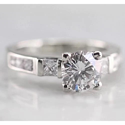 3 Stein Echt Diamant Verlobungsring 1,50 Karat