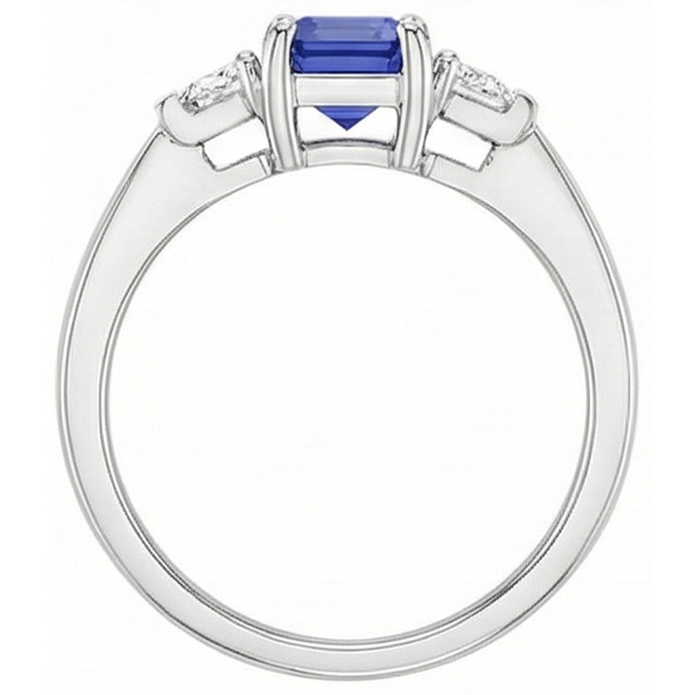 echter diamant 1.50Karat ring Profilansicht