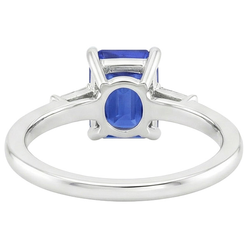 echter baguette diamant 3.50Karat ring Detailansicht