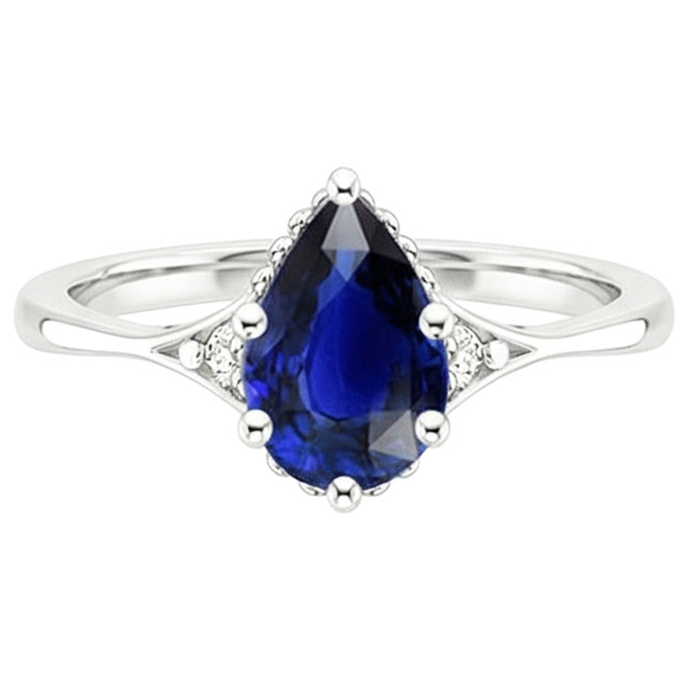 echter round diamant 3.25Karat ring auf Weiß