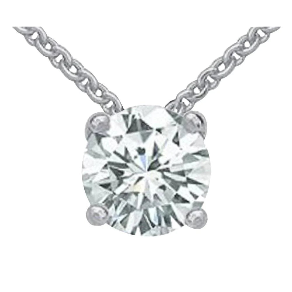3 ct. Echt Diamantschmuck Anhänger Weißgold Halskette Neu