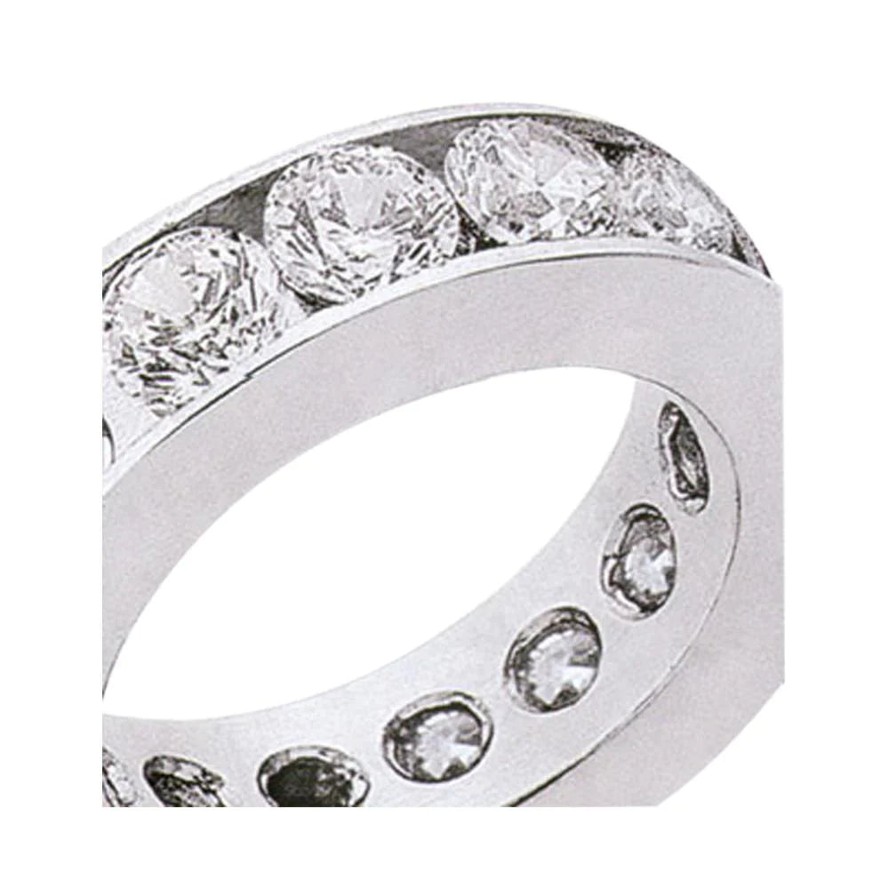 3,40 Karat Runde Brillant Echt diamanten Ewigkeit Verlobungsband Neu