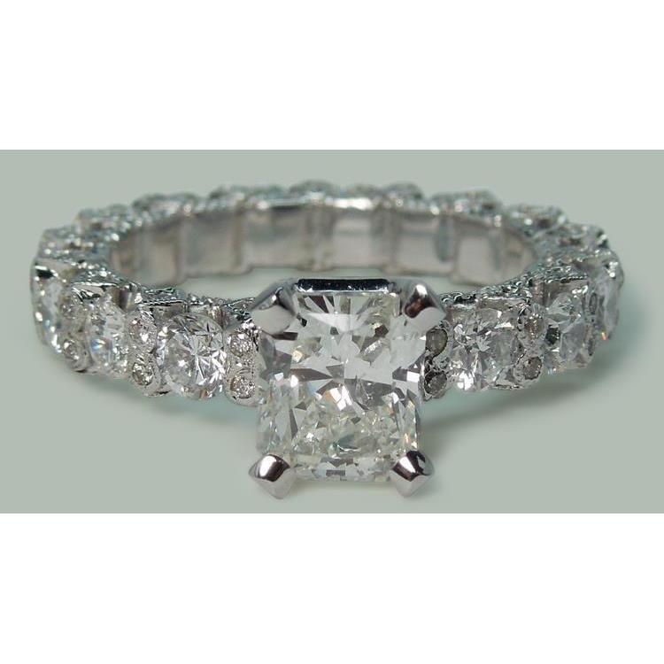 3,75 ct Ring mit strahlenden & runden Echt Diamanten zum Hochzeitstag