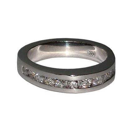 3.51 Karat Drei-Stein-Echt Diamanten-Fancy-Ring Weißgold 14K
