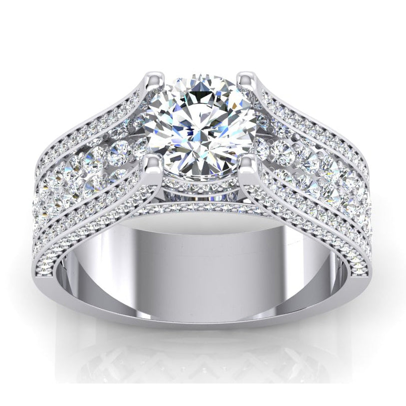 4 Karat Damen Diamant Verlobung Ring Gold 14K