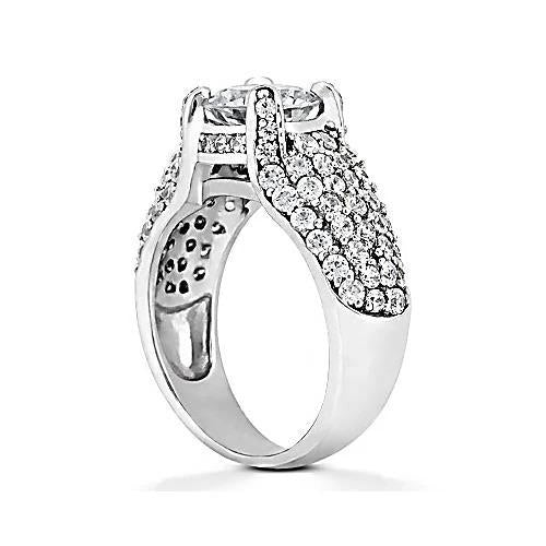 4 Karat Natürlich Diamant Weißgold 14K