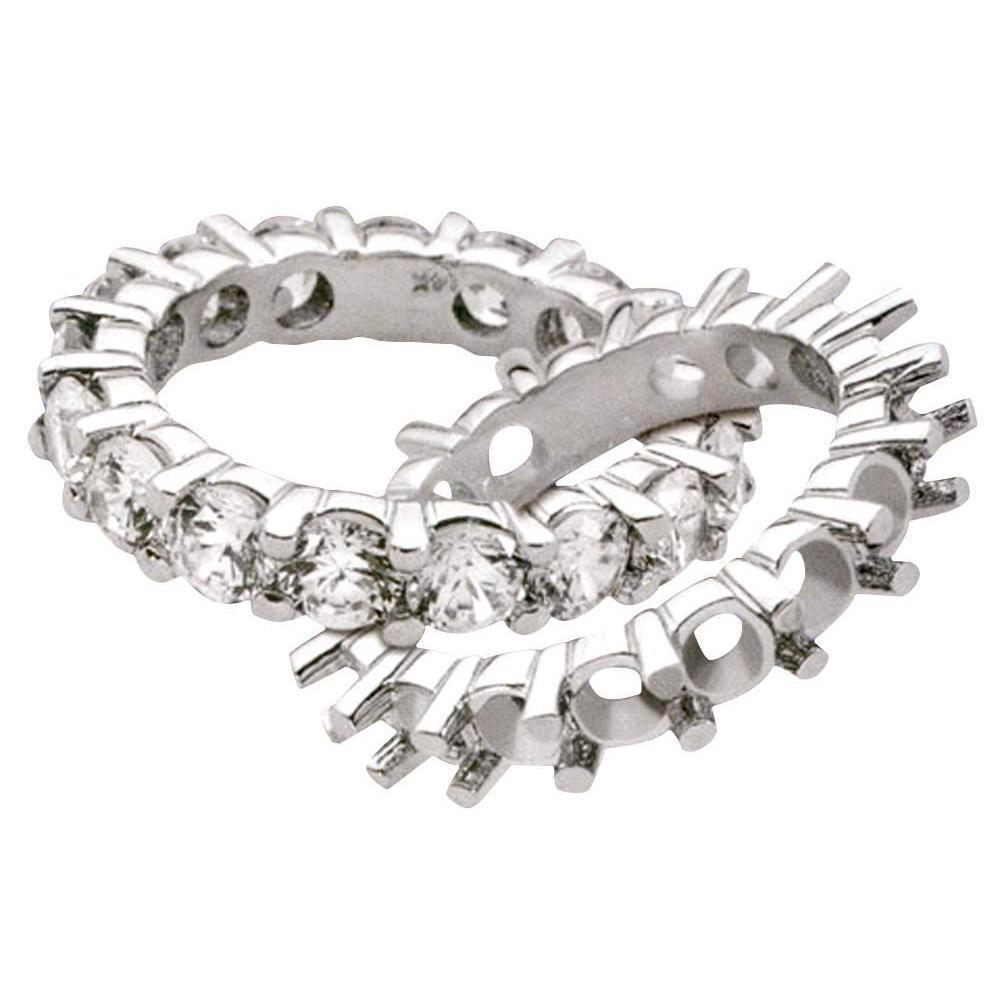 4,25 Karat Echt Diamant Ewigkeit Verlobungsband Schmuck Neu