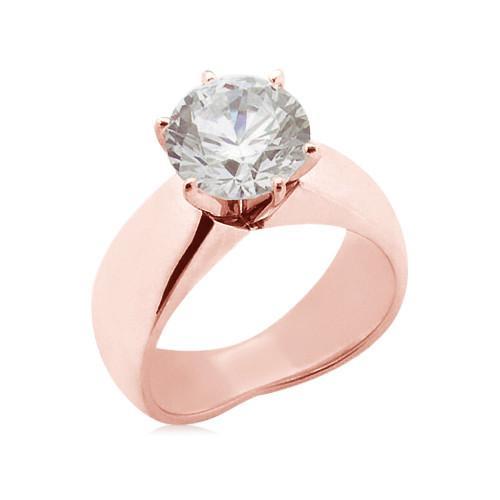 4,50 Karat großer Echt Diamant-Solitär-Verlobungsring Neu