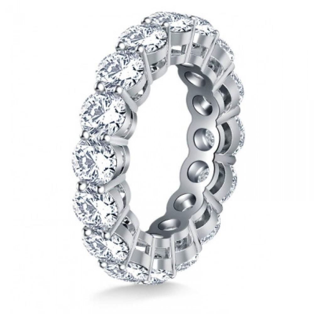 4,80 Karat Runder Echt Diamant Ehering Ring Weißgold Schmuck