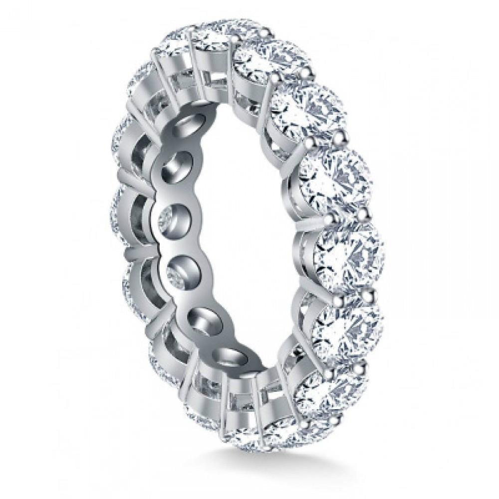 4,80 Karat Runder Echt Diamant Ehering Ring Weißgold Schmuck