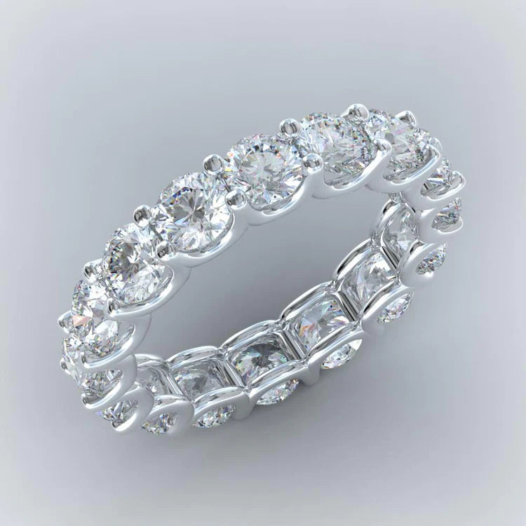 4,80 Karat runder Echt Diamant Eternity