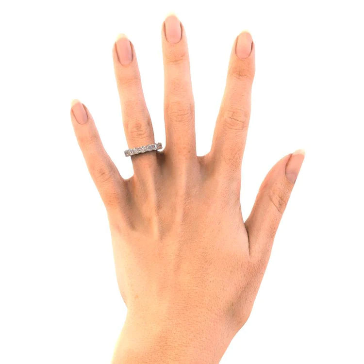 runder Echt Diamant Eternity Ehering Schmuck