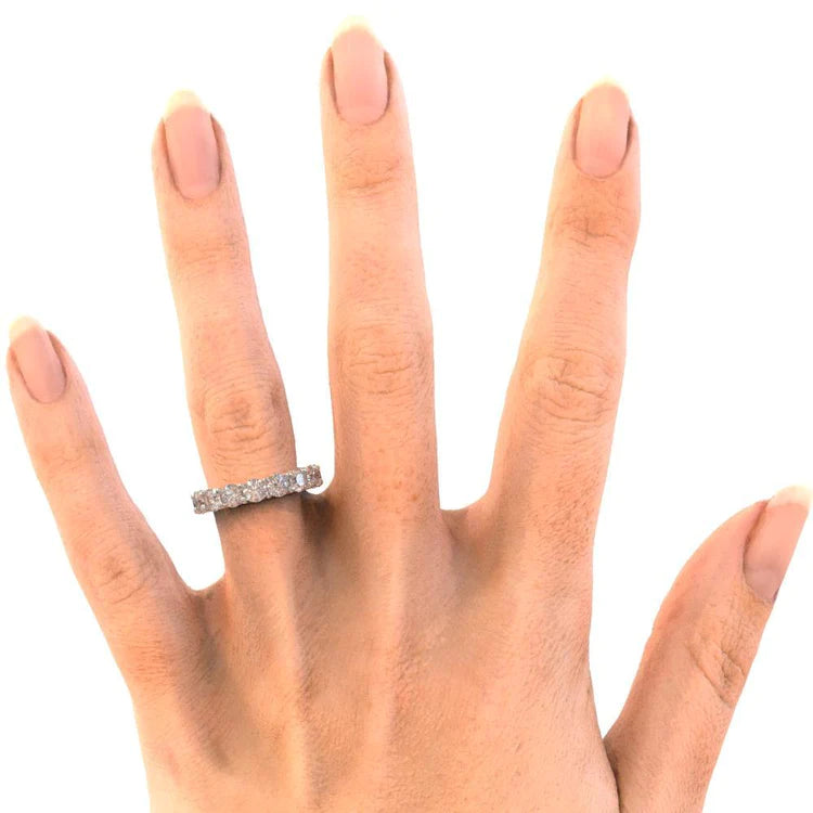 4,80 Karat Echt Diamant Eternity Ehering Schmuck