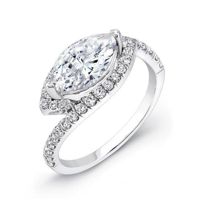 4.50 Karat Marquise Halo und runder Echt Diamant Jubiläumsring Damen