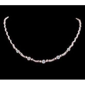 5 Karat Echt Diamanten Yard Halskette Anhänger Roségold 14K