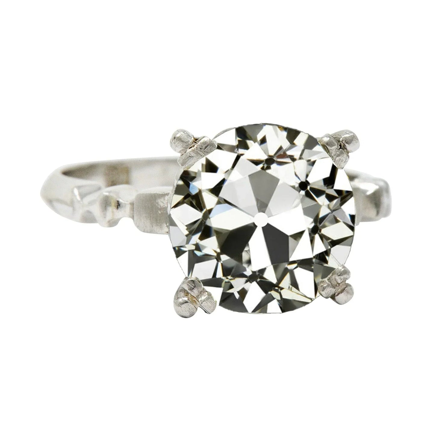 5 Karat runder Echt Diamant-Schmuck-Solitärring