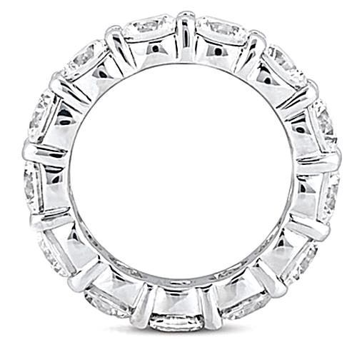 5.85 Karat Damen Echt Diamant Eternity Ehering Weißgold 14K