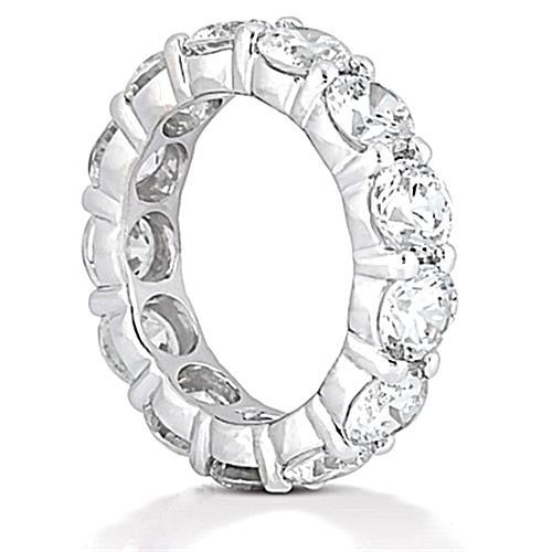 5.85 Karat Damen Echt Diamant Eternity Ehering Weißgold 14K