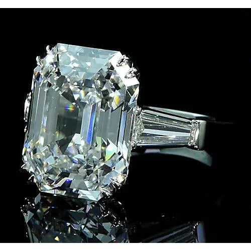 6 ct wunderschöner Smaragd-Diamantring b