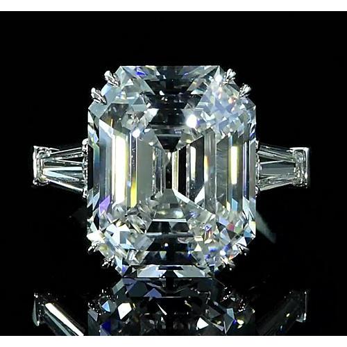6 ct wunderschöner Smaragd-Diamantring