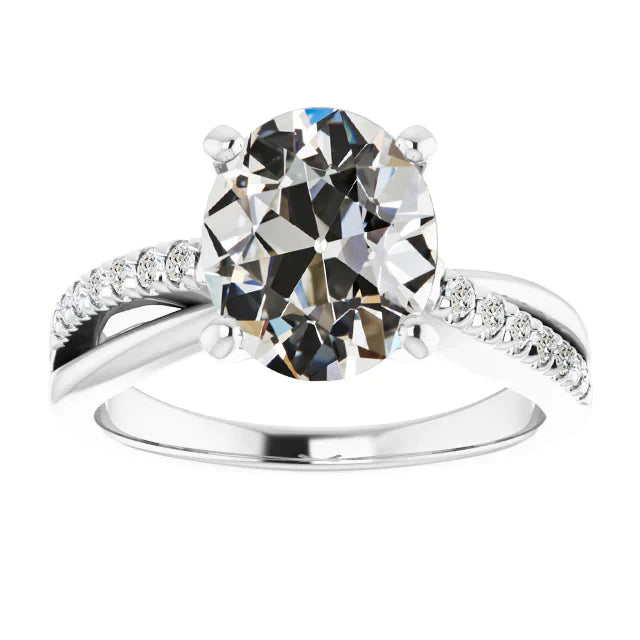 7 Karat Runder & Ovaler alter Bergmann Echt Diamant Gespaltener Schaft ebnen