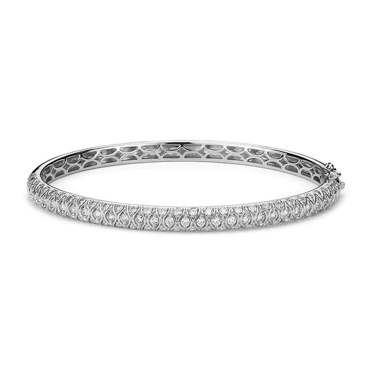 7,20 ct runder Brillant-Echt Diamant-Armreif Gold