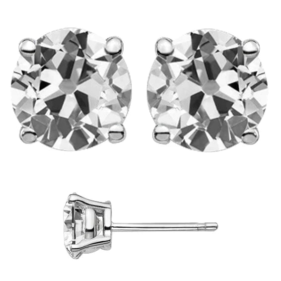 Maßgefertigter Diamant Ohrstecker 8 Karat – Hauptansicht