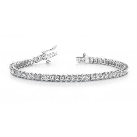 9 Karat Zackenset Echt Diamant Tennisarmband Goldschmuck Neu