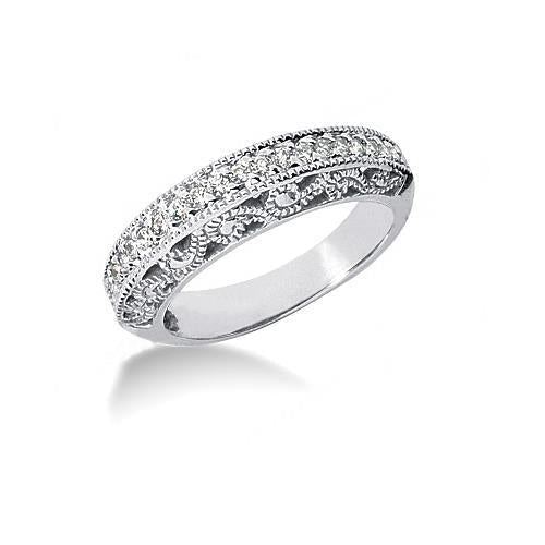 Antik-Stil Echt Diamant-Verlobungsring-Band-Set 1,95 Karat