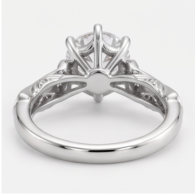 Antik-Stil Natürliche Aus der Erde Abgebauter Natürlicher Diamant Jubiläumsring 1,75 Karat Weißgold 14K