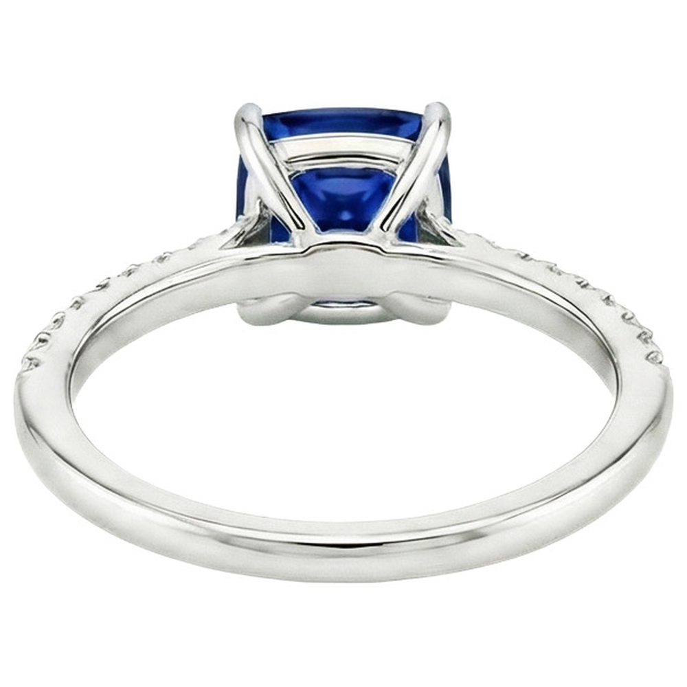 echter round diamant 3.25Karat ring Seitenansicht