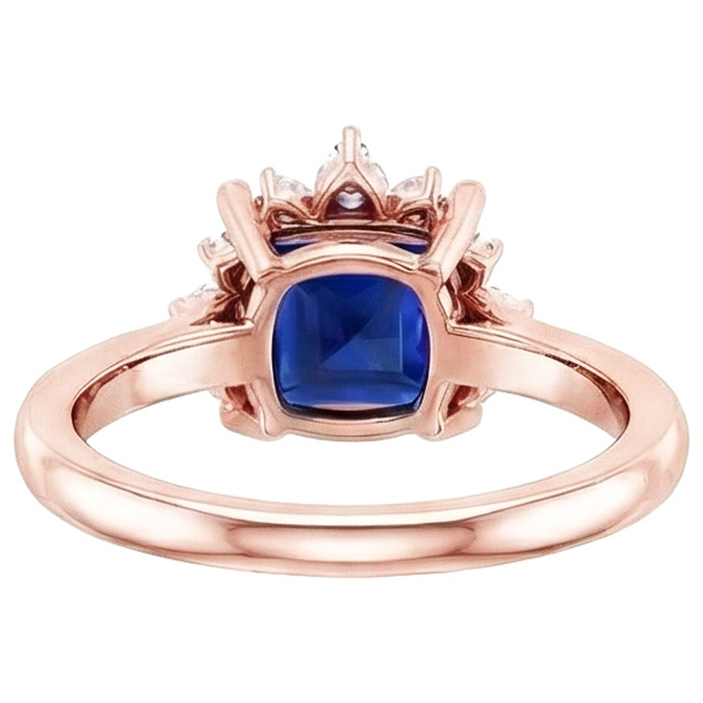 echter princess diamant 5.50Karat ring Detailansicht