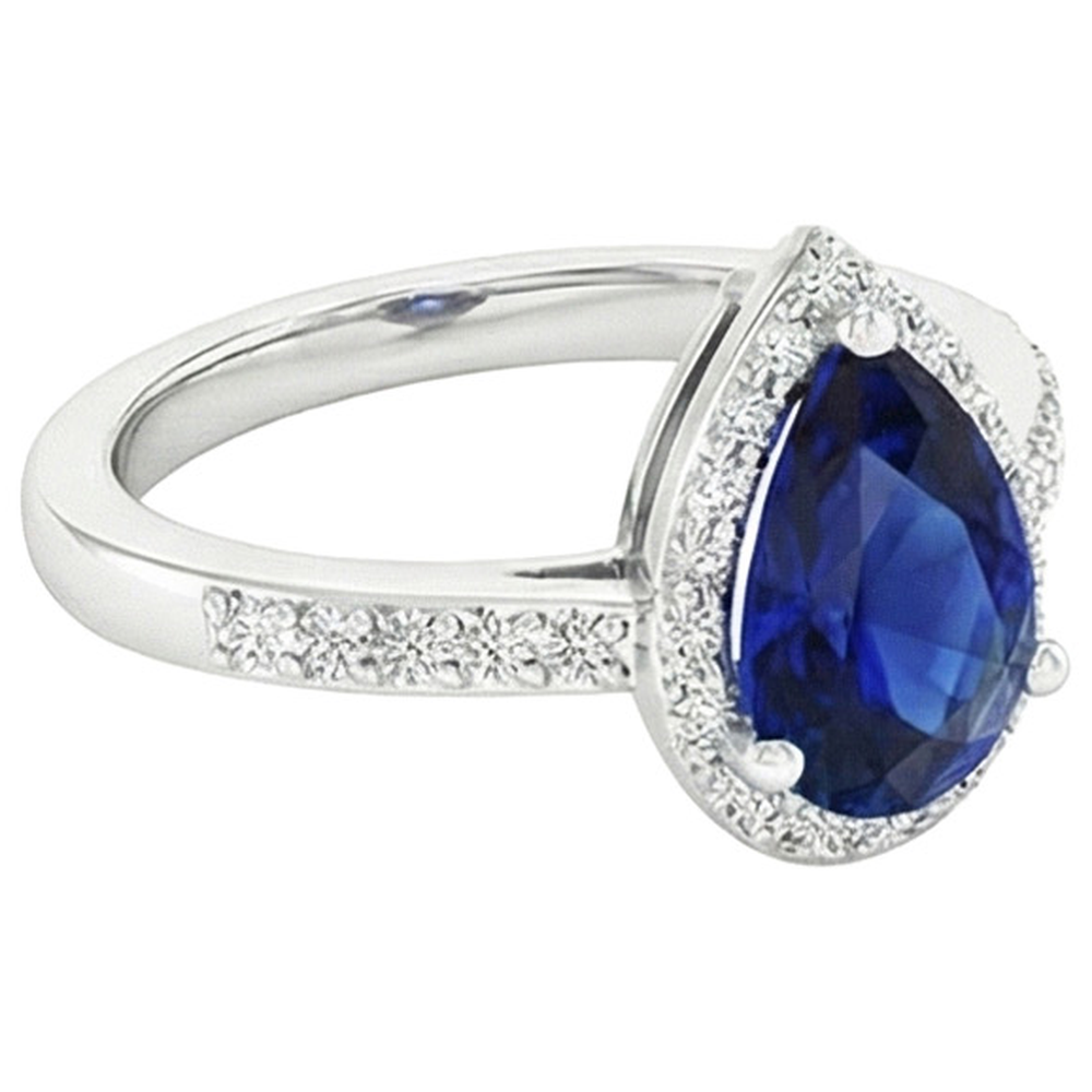 echter round diamant 3.75Karat ring auf Weiß