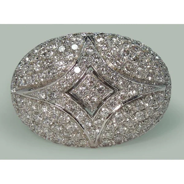 Ausgefallener runder Echt Diamant-Verlobungsring 1,27 Karat Weißgold 14K