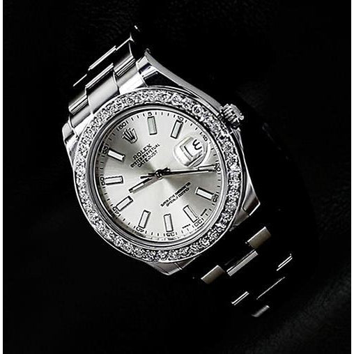 Silber Stick Zifferblatt Rolex